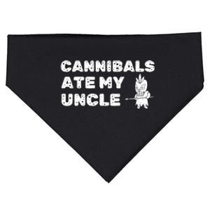 Cannibals Ate My Uncle Joe Biden Political Satire Trump 2024 USA-Made Doggie Bandana