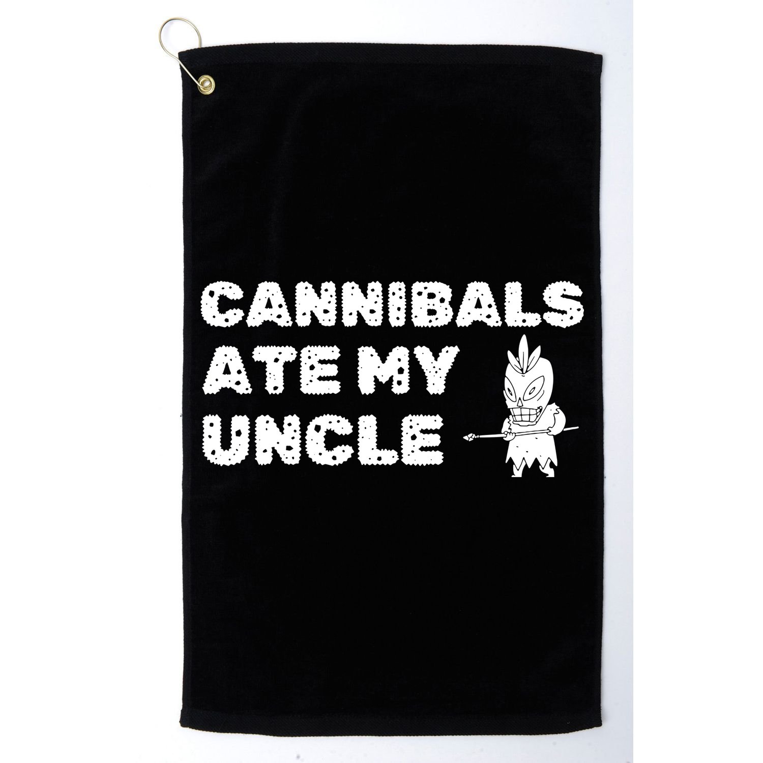 Cannibals Ate My Uncle Joe Biden Political Satire Trump 2024 Golf Towel