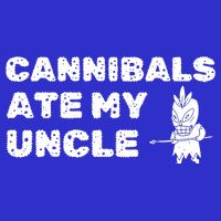 Cannibals Ate My Uncle Joe Biden Political Satire Trump 2024 Button