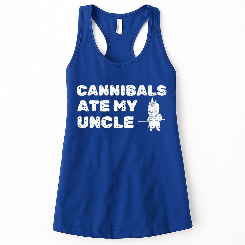 Cannibals Ate My Uncle Joe Biden Political Satire Trump 2024 Womens Tank Top