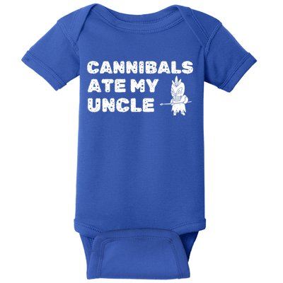 Cannibals Ate My Uncle Joe Biden Political Satire Trump 2024 Baby Bodysuit