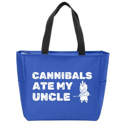 Cannibals Ate My Uncle Joe Biden Political Satire Trump 2024 Zip Tote Bag