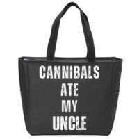 Cannibals Ate My Uncle Funny Joe Biden Zip Tote Bag