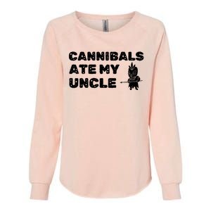 Cannibals Ate My Uncle Joe Biden Political Satire Trump 2024 Womens California Wash Sweatshirt