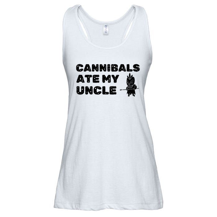 Cannibals Ate My Uncle Joe Biden Political Satire Trump 2024 Ladies Essential Flowy Tank