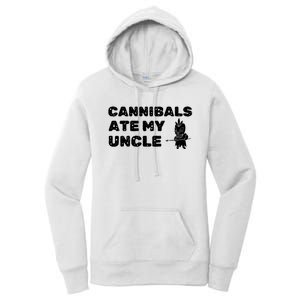 Cannibals Ate My Uncle Joe Biden Political Satire Trump 2024 Women's Pullover Hoodie