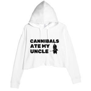 Cannibals Ate My Uncle Joe Biden Political Satire Trump 2024 Crop Fleece Hoodie