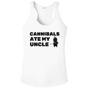 Cannibals Ate My Uncle Joe Biden Political Satire Trump 2024 Ladies PosiCharge Competitor Racerback Tank