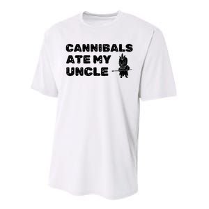 Cannibals Ate My Uncle Joe Biden Political Satire Trump 2024 Performance Sprint T-Shirt