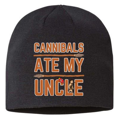 Cannibals Ate My Uncle Joe Biden Political Satire Trump 2024 Sustainable Beanie