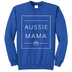 Cute Aussie Mom Crewneck Australian Shepherd Dog Mom Funny Gift Sweatshirt