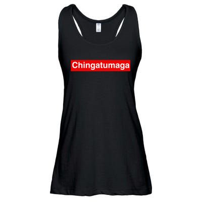 Chingatumaga Apparel Maga Anti Trump Mexican Spanish Fashion Ladies Essential Flowy Tank