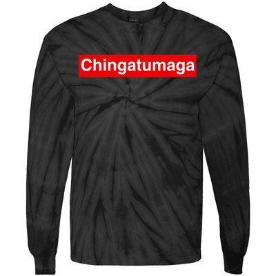 Chingatumaga Apparel Maga Anti Trump Mexican Spanish Fashion Tie-Dye Long Sleeve Shirt