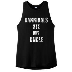 Cannibals Ate My Uncle Joe Biden Political Parody Ladies PosiCharge Tri-Blend Wicking Tank