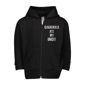 Cannibals Ate My Uncle Joe Biden Political Parody Toddler Zip Fleece Hoodie