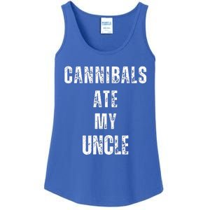 Cannibals Ate My Uncle Joe Biden Political Parody Ladies Essential Tank