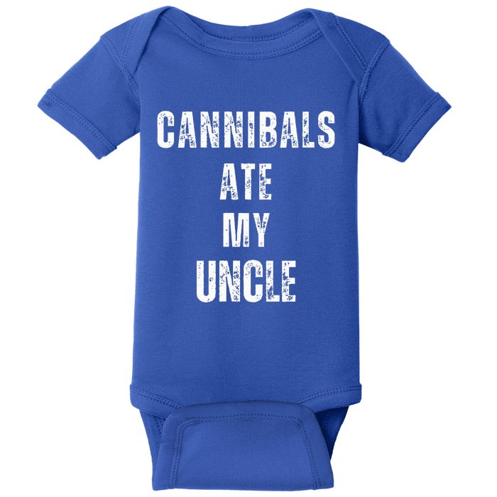 Cannibals Ate My Uncle Joe Biden Political Parody Baby Bodysuit