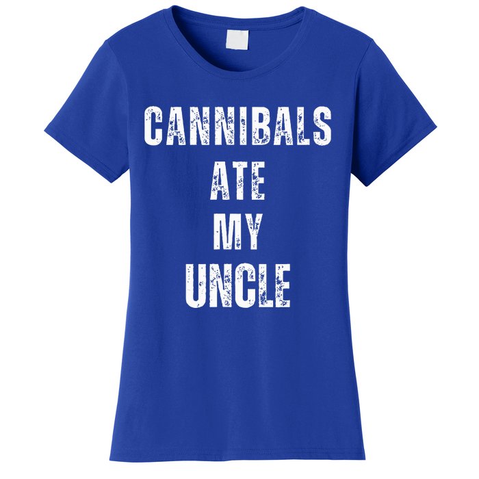 Cannibals Ate My Uncle Joe Biden Political Parody Women's T-Shirt