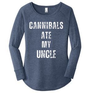 Cannibals Ate My Uncle Joe Biden Political Parody Women's Perfect Tri Tunic Long Sleeve Shirt