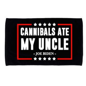 Cannibals Ate My Uncle Funny Joe Biden Microfiber Hand Towel