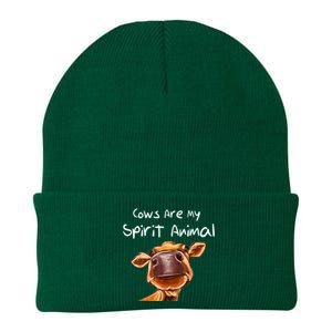 Cows Are My Spirit Animal Cute Cow Saying For Cow Lovers Knit Cap Winter Beanie