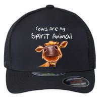 Cows Are My Spirit Animal Cute Cow Saying For Cow Lovers Flexfit Unipanel Trucker Cap