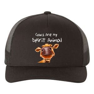 Cows Are My Spirit Animal Cute Cow Saying For Cow Lovers Yupoong Adult 5-Panel Trucker Hat