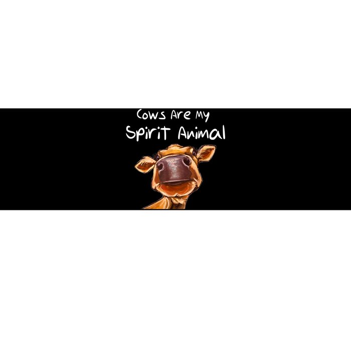 Cows Are My Spirit Animal Cute Cow Saying For Cow Lovers Bumper Sticker