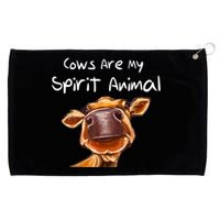 Cows Are My Spirit Animal Cute Cow Saying For Cow Lovers Grommeted Golf Towel