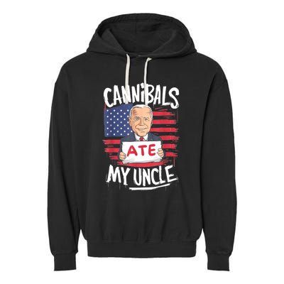 Cannibal Ate My Uncle Garment-Dyed Fleece Hoodie