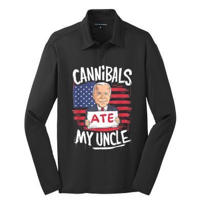 Cannibal Ate My Uncle Silk Touch Performance Long Sleeve Polo