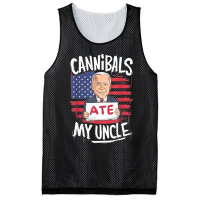 Cannibal Ate My Uncle Mesh Reversible Basketball Jersey Tank