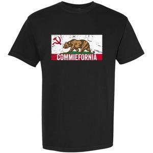 Commiefornia Anti Marxist Communist California Flag Garment-Dyed Heavyweight T-Shirt