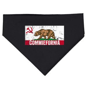 Commiefornia Anti Marxist Communist California Flag USA-Made Doggie Bandana