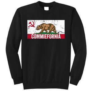 Commiefornia Anti Marxist Communist California Flag Sweatshirt