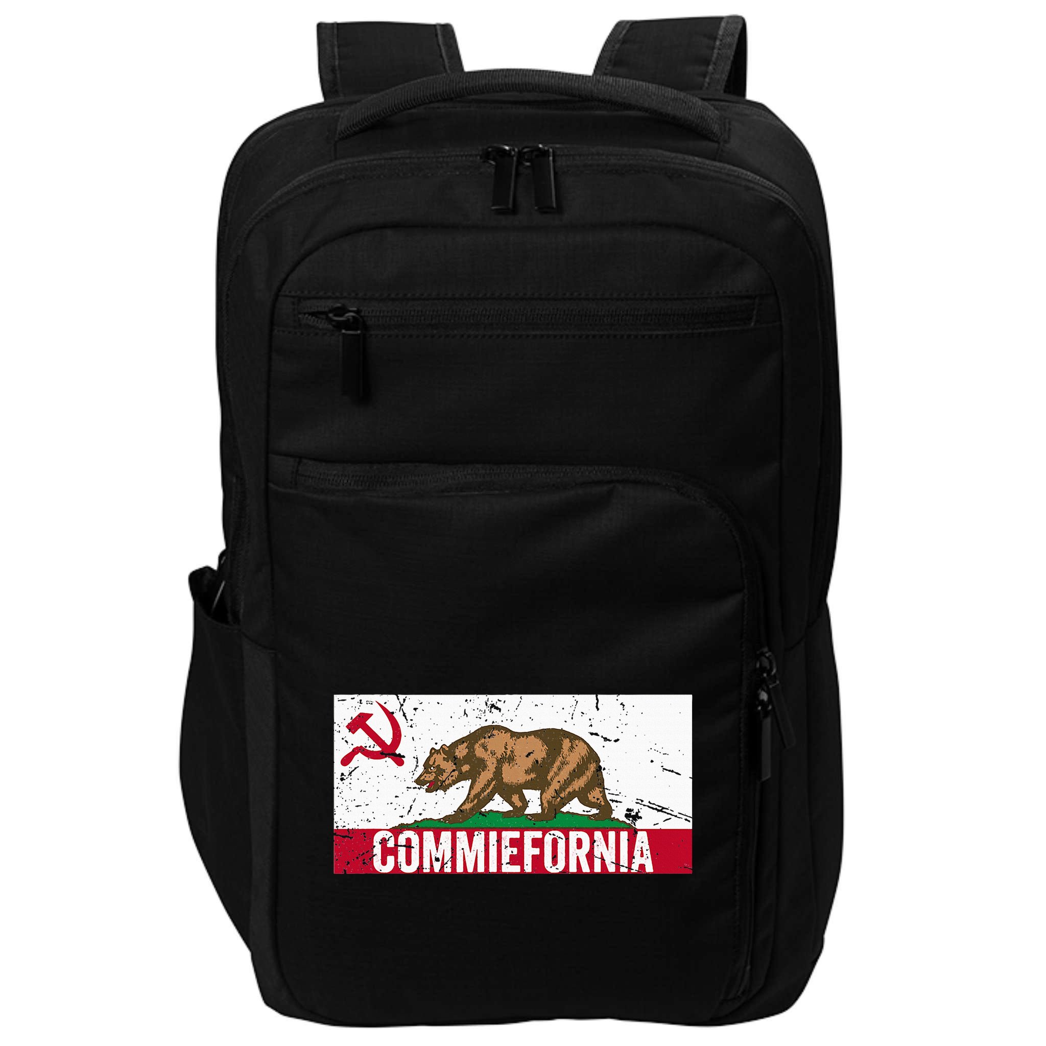 Commiefornia Anti Marxist Communist California Flag Impact Tech Backpack