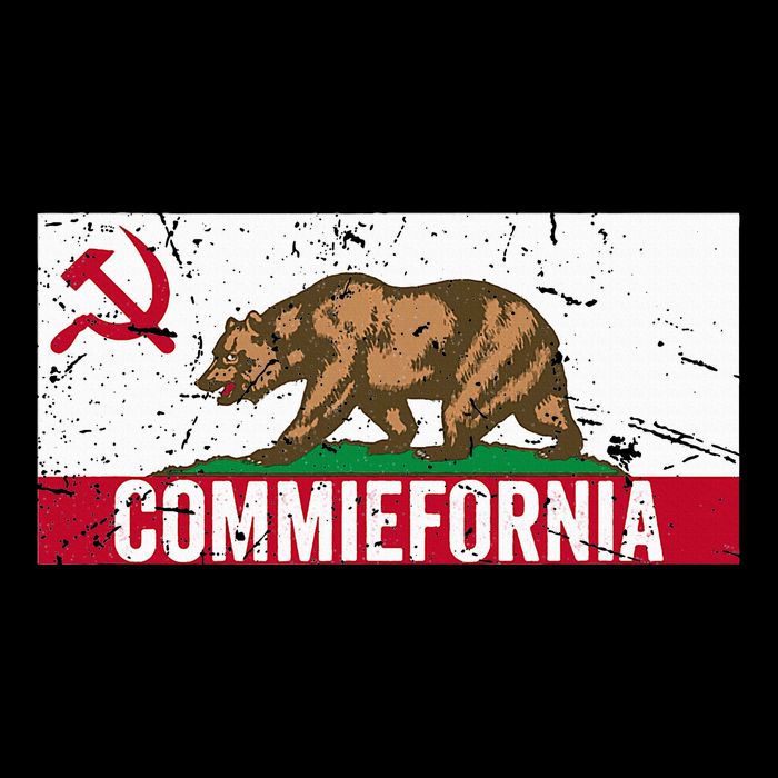 Commiefornia Anti Marxist Communist California Flag Impact Tech Backpack