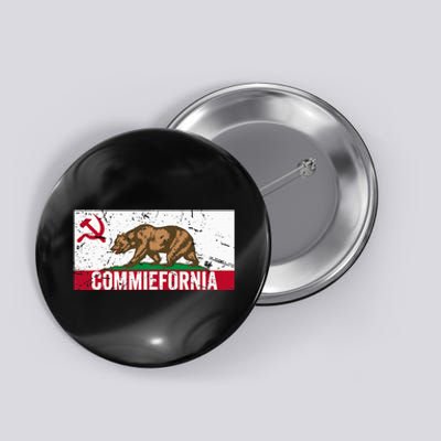 Commiefornia Anti Marxist Communist California Flag Button