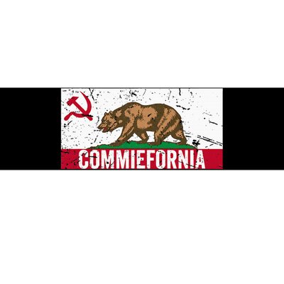 Commiefornia Anti Marxist Communist California Flag Bumper Sticker