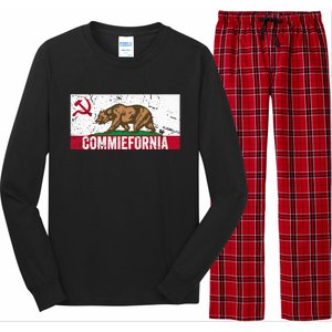 Commiefornia Anti Marxist Communist California Flag Long Sleeve Pajama Set