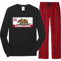 Commiefornia Anti Marxist Communist California Flag Long Sleeve Pajama Set