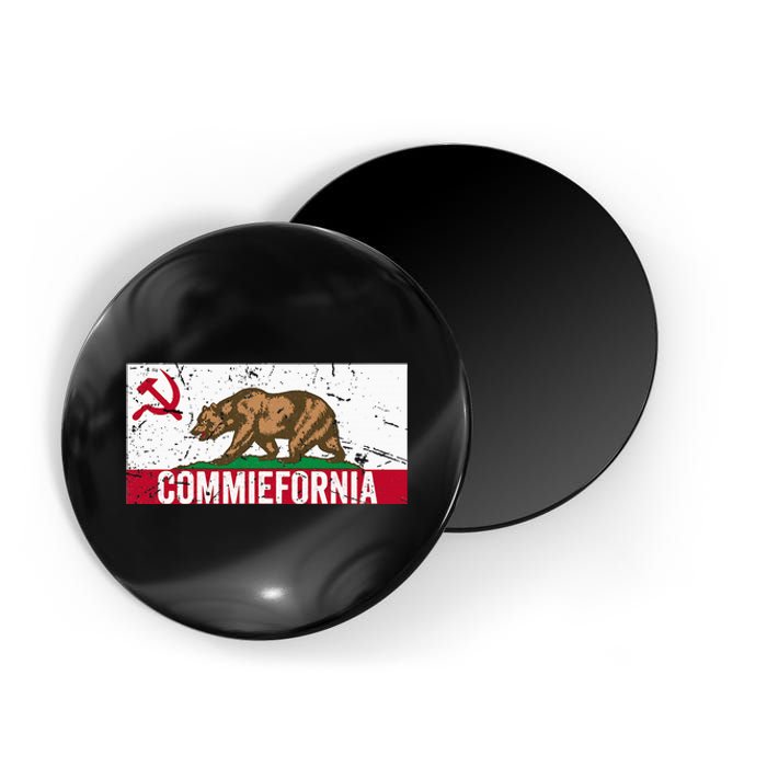 Commiefornia Anti Marxist Communist California Flag Magnet