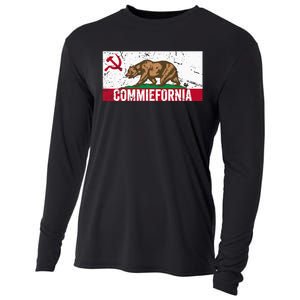 Commiefornia Anti Marxist Communist California Flag Cooling Performance Long Sleeve Crew