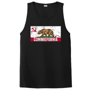 Commiefornia Anti Marxist Communist California Flag PosiCharge Competitor Tank