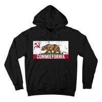 Commiefornia Anti Marxist Communist California Flag Tall Hoodie