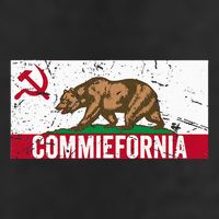 Commiefornia Anti Marxist Communist California Flag Golf Towel