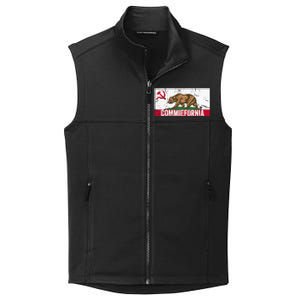 Commiefornia Anti Marxist Communist California Flag Collective Smooth Fleece Vest