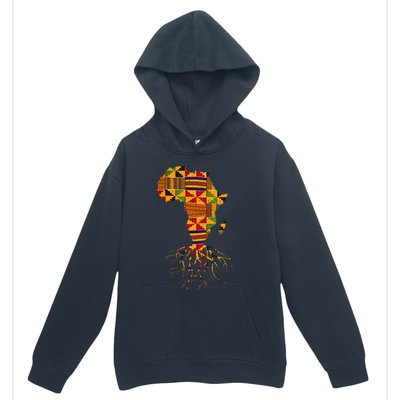 Cool Africa Map Traditional Kente Cloth African Roots Urban Pullover Hoodie