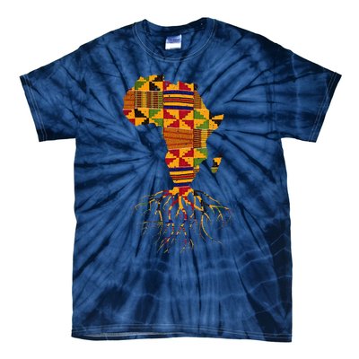 Cool Africa Map Traditional Kente Cloth African Roots Tie-Dye T-Shirt