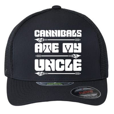 Cannibals Ate My Uncle Joe Biden Flexfit Unipanel Trucker Cap